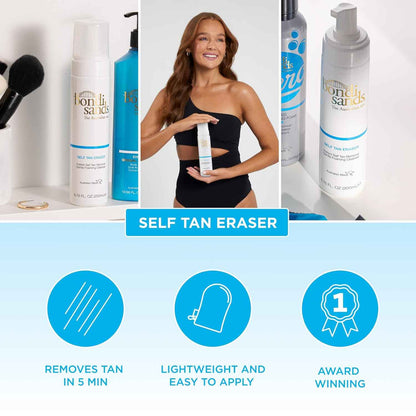 Bondi Sands Self Tan Eraser, Moisturizing, Cleansing, Gentle Formula Removes Self-Tanner and Preps Skin for Reapplication, Vegan + Cruelty-Free