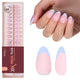 02-S Almond-Blue French Tip