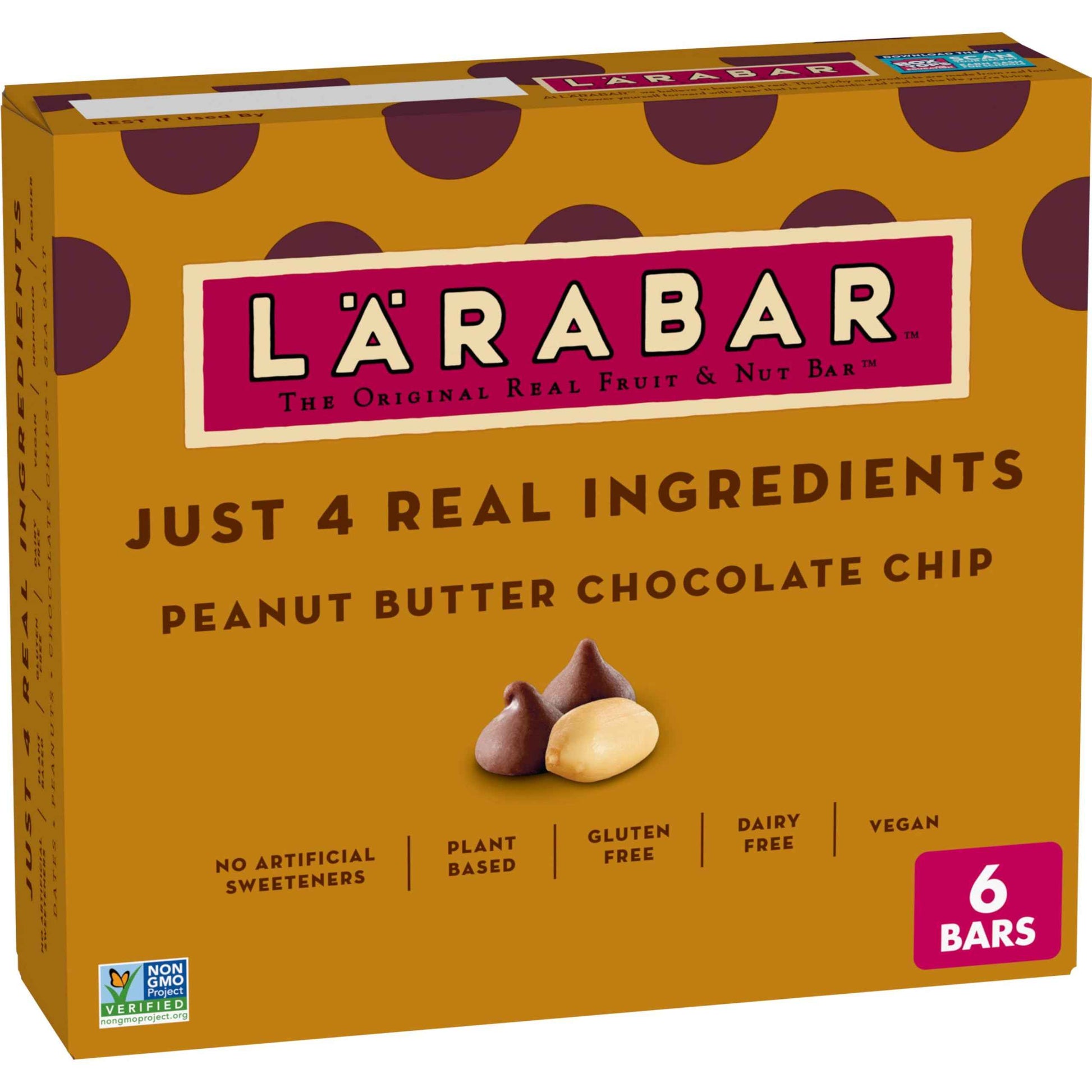 Larabar Peanut Butter Chocolate Chip, Fruit and Nut Bars, Gluten Free and Vegan