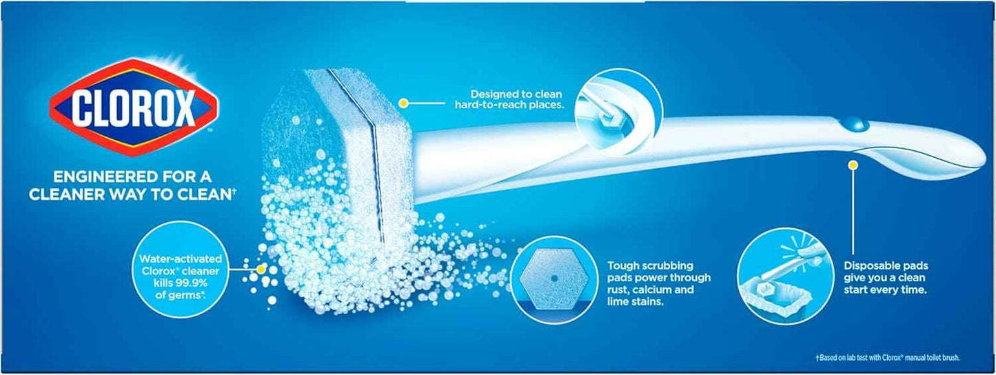 Clorox ToiletWand Toilet Cleaner Refills, Toilet brush, Original, 10 Count