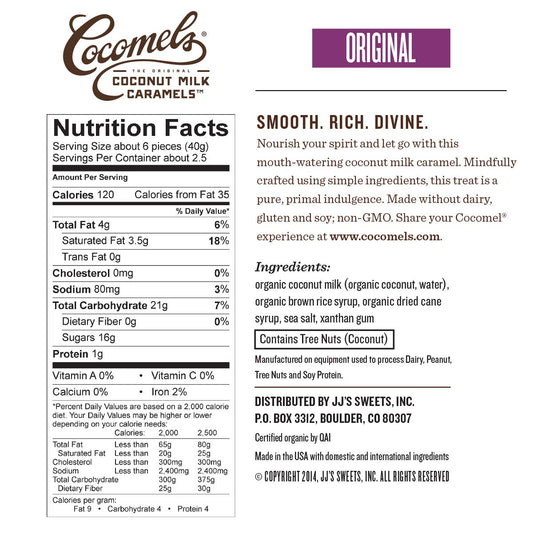 Cocomels_Coconut_Milk_Caramels,_Original_Flavor,_Organic,_Dairy_Free,_Vegan,_Gluten_Free,_Non-GMO,_No_High_Fructose_Corn_Syrup,_Kosher,_Plant_Based,_Individually_Wrapped_Candy,_(1_Pack)