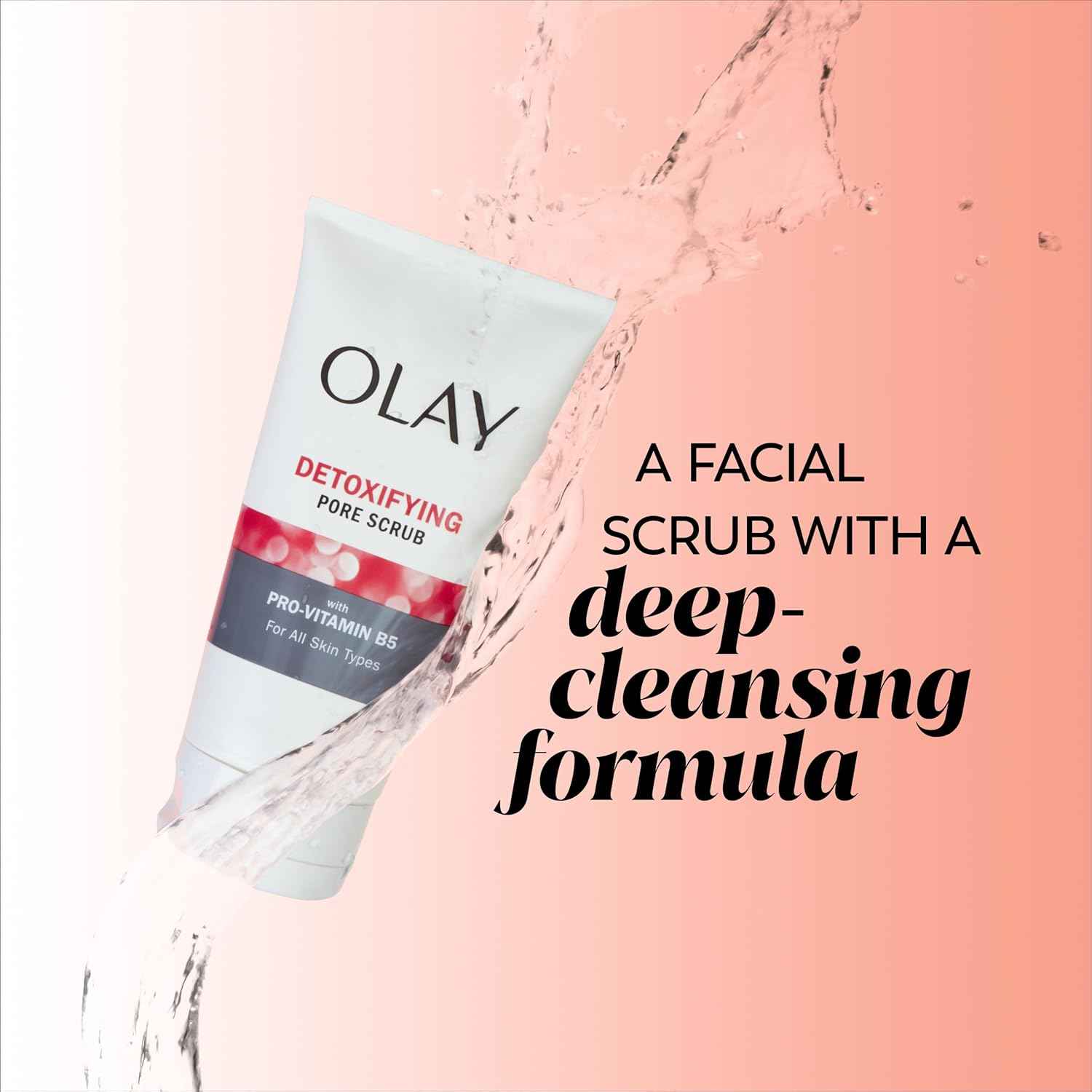 Facial Cleanser by Olay Regenerist, Detoxifying Pore Scrub & Exfoliator