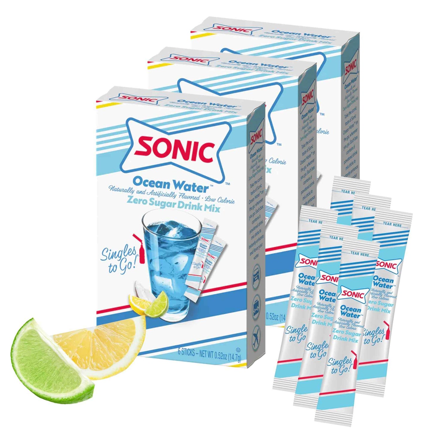 Sonic Singles to Go Powdered Drink Mix, 6 Sticks per Box