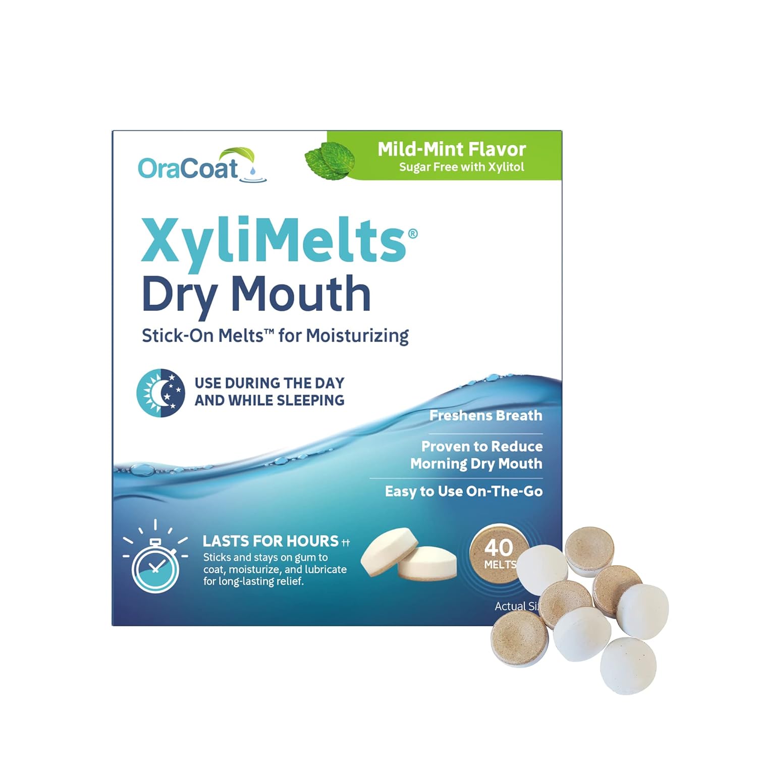 Oracoat_XyliMelts_for_Dry_Mouth_Night_Time_or_Day_-_Moisturizing_Dry_Mouth_Adhering_Discs,_Sugar_Free_with_Xylitol,_40_Count,_Mild_Mint_Flavor,_8-Hour_Relief