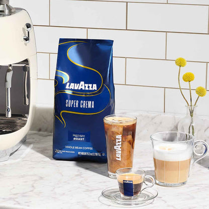 Lavazza Whole Bean Coffee, Medium Espresso Roast, Arabica and Robusta Blend