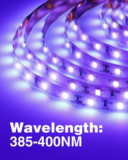 Onforu_32.8ft/65.6ft_LED_Black_Light_Strip_Kit,_600/1200__Units_Lamp_Beads,_12V_Flexible_Blacklight_Fixtures,_10m/20m_Ribbon,_Non-Waterproof_for_Glow_Party,_Indoor_Birthday,_Body_Paint,Halloween