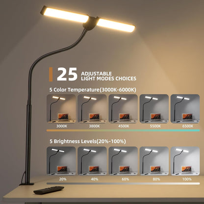 Led_Desk_Lamp_for_Home_Office,_Eye-Care_Architect_Light_with_Clamp,_Smart_Double_Head_Computer_Monitor_Table_Clip_Lamp,_Adjustable_Flexible_Goose-Neck,_25_Lighting_Models,_Task_Lamp,_Black