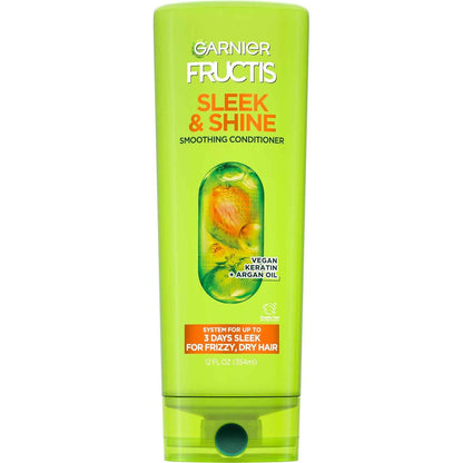 Garnier Fructis Sleek & Shine Conditioner, Frizzy, Dry, Unmanageable Hair