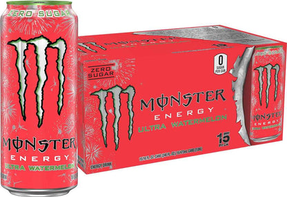 Monster Energy Ultra Variety Pack, PKZSD, Sugar Free Energy Drink, 16 Ounce | Pack of 15