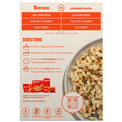 Banza_Spaghetti_Pasta_from_Chickpeas_-_Gluten_Free,_High_Protein,_and_Lower_Carb_Protein_Spaghetti_Chickpea_Pasta_-_8oz