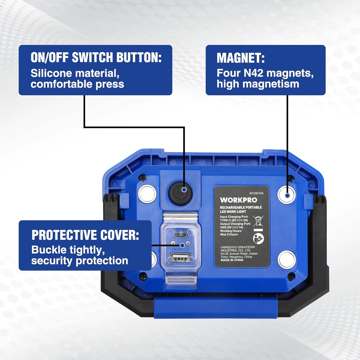 WORKPRO_LED_Work_Light,_Rechargeable_Magnetic_Work_Lights_with_Stand,_Portable_2000LM_COB_Flood_Light_for_Camping,_Fishing,_Car_Repair,_Job_Site_Lighting,_Hiking,_4_Modes,_2_Pack