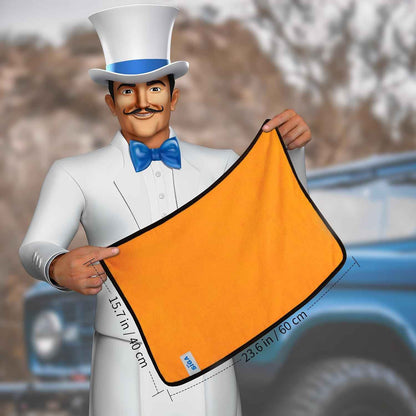 MR.SIGA Professional Premium Microfiber Towels for Cars, Dual-Sided Car Washing and Detailing Towels, Gold, 15.7 x 23.6 inch