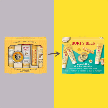 Burt's Bees Mothers Day Gifts Ideas, 5 Travel Size Products - Deep Cleansing Cream, Hand Salve, Body Lotion, Foot Cream and Original Lip Balm