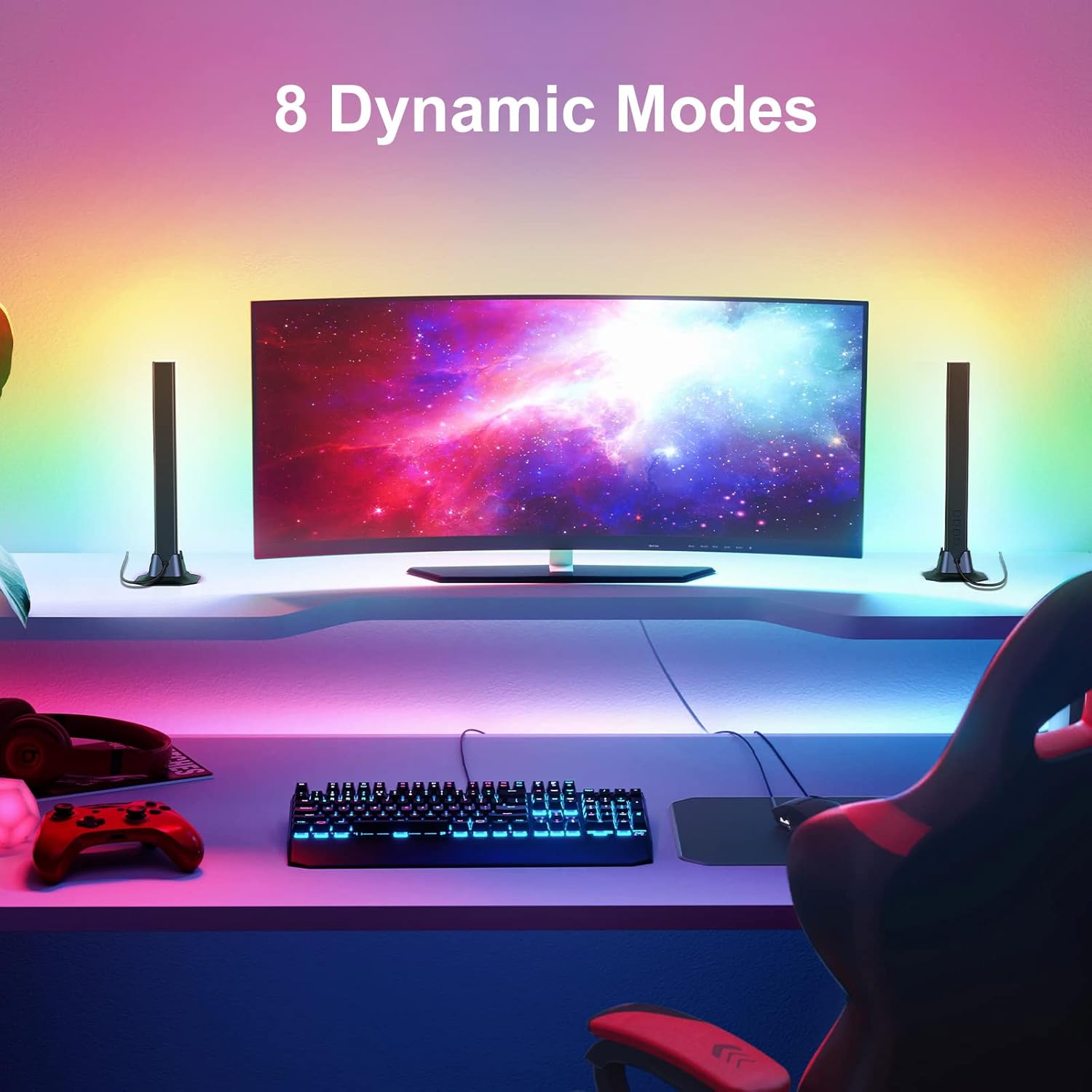 RGB_Light_Bar,_Music_Sync_RGB_IC_LED_Lights_Bars,_USB_Powered_Ambient_Lighting,_Remote_Control_Color_Changing_Gaming_TV_Backlight,_8_Dynamic_Modes_for_PC_Room_Monitor_Desk