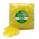 Lemon Drops Sugar Free Candy - Hard Candy Bulk - 1 Pound Of Approx 75 Sugar Free Mints Candies - Individually Wrapped - Christmas - Hard Lemon - SF Lemons Fresh Pack - Holiday