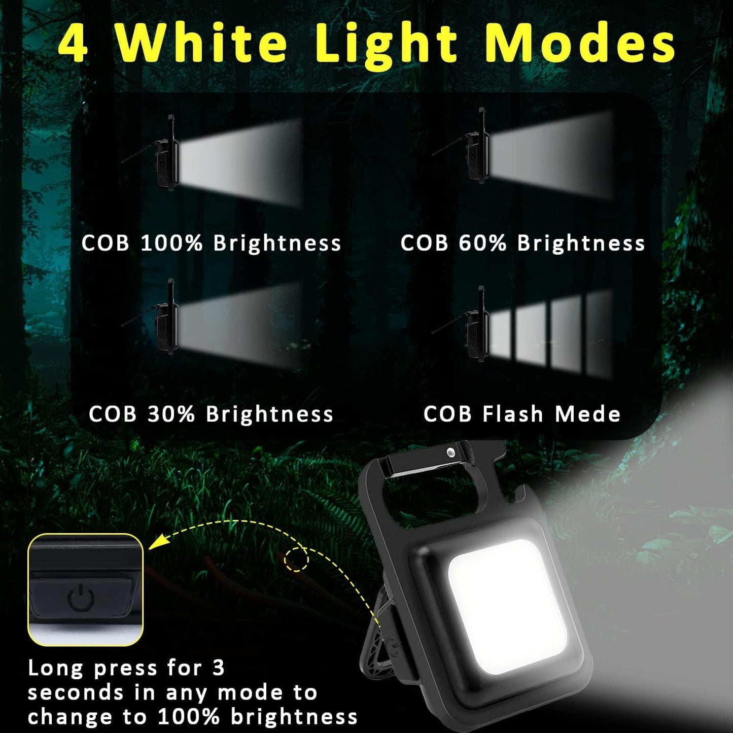 MAKDAK_COB_Rechargeable_Keychain_Flashlight_2Pack,_High_Lumen_Super_Bright_LED_Work_Light_with_Magnet,Clip,Bottle_Opener_for_Dog_Walking,Car_Repair,_Emergency,Camping,EDC
