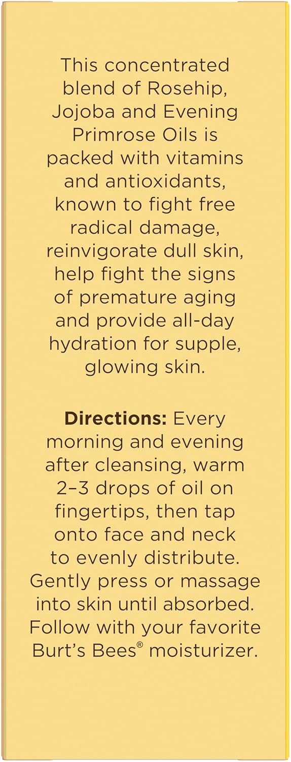 Burt's_Bees_Gua_Sha_Face_Oil_With_Rosehip_Seed_Extract,_Reduces_Appearance_of_Fine_Lines_and_Wrinkles,_Use_with_Ice_Roller_&_Facial_Tools,_Natural_Origin_Skin_Care,_0.51_fl._oz.