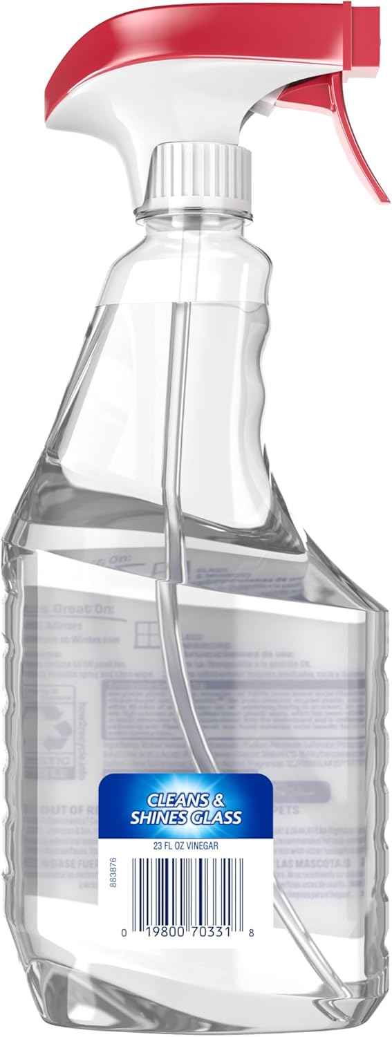 Windex Vinegar Glass and Surface Cleaner Spray Bottle, Packaging Designed to Prevent Leakage and Breaking, Surface Cleaning Spray