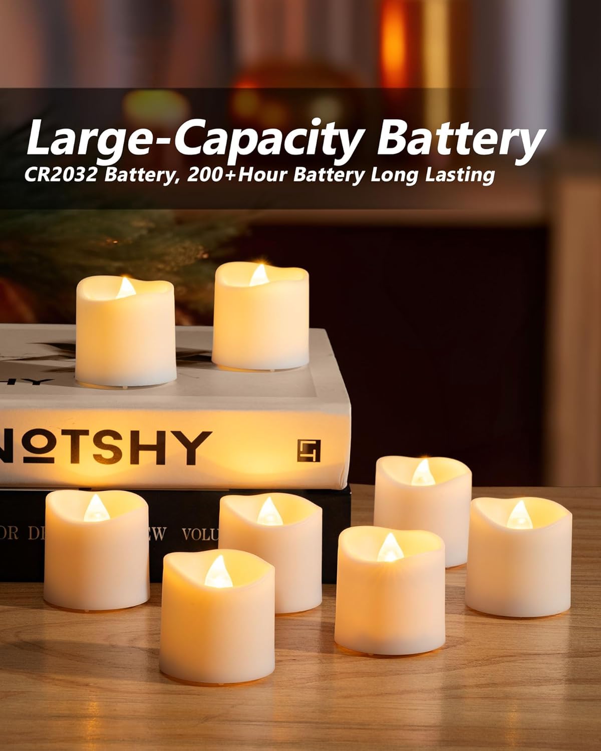 Homemory_24/50_Pack_Flameless_LED_Votive_Candles,_200+Hour_Lasting_Electric_Fake_Candles,_Battery_Operated_Tealights_in_Warm_White_for_Wedding,_Proposal_Anniversary,_Romantic_Decor(Batteries_Included)
