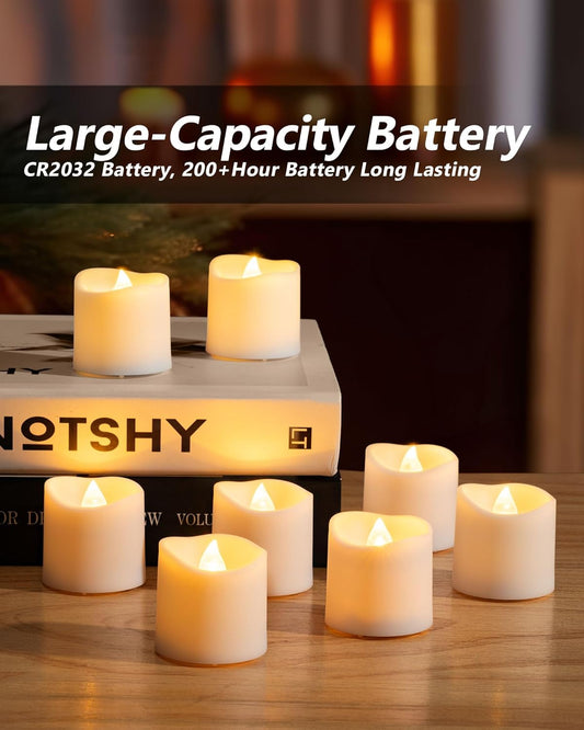 Homemory_24/50_Pack_Flameless_LED_Votive_Candles,_200+Hour_Lasting_Electric_Fake_Candles,_Battery_Operated_Tealights_in_Warm_White_for_Wedding,_Proposal_Anniversary,_Romantic_Decor(Batteries_Included)