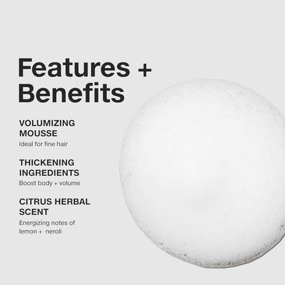 Paul Mitchell Extra-Body Sculpting Foam, Adds Fullness, Touchable Finish, For Fine Hair