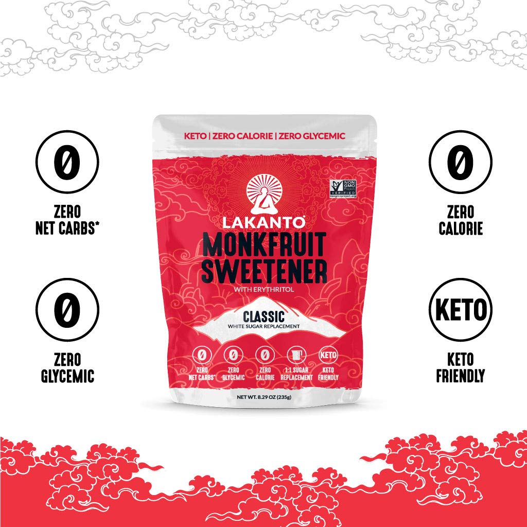 Lakanto_Classic_Monk_Fruit_Sweetener_with_Erythritol_-_White_Sugar_Substitute,_Zero_Calorie,_Keto_Diet_Friendly,_Zero_Net_Carbs,_Baking,_Extract,_Sugar_Replacement_(Classic_White_-_8.29_oz)