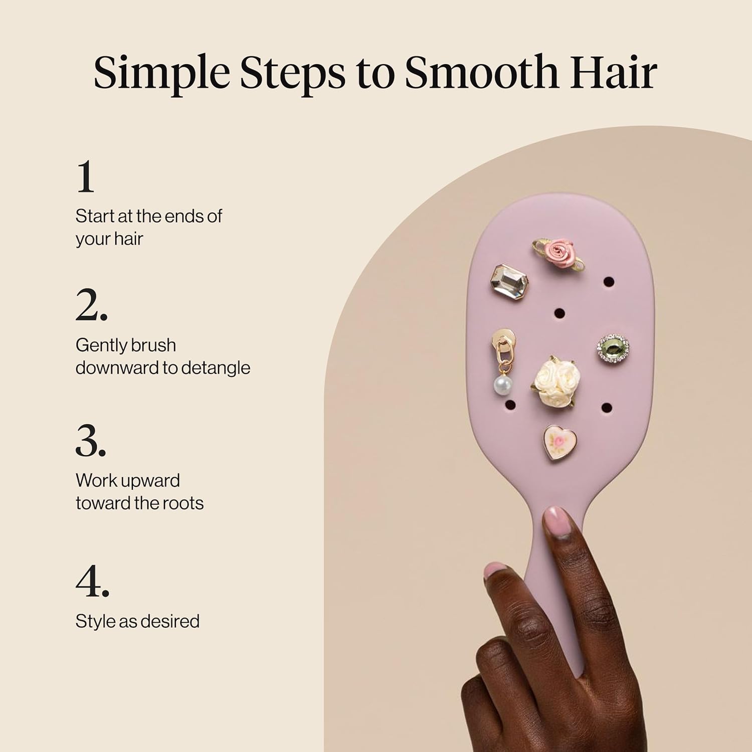 KitschPop™_Paddle_Hairbrush_for_Women_–_Flexible_Bristles_Paddle_Brush_for_Less_Breakage,_Scalp-Stimulating_Detangler_Hair_Brush_for_Wet_&_Dry_Hair,_Customizable_with_KitschPop™_Charms_-_Soft_Violet