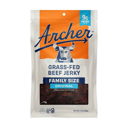 Country Archer Grass Fed Beef Jerky - Beef Snack Bags Bulk, Individual Packs, Protein Snack, Gluten Free, No Nitrates, Natural Ingredients