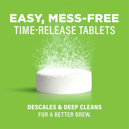 Affresh Coffee Maker Cleaner, for Multi Cup Drip, Pod, Single Serve and Espresso, Descales & Cleans Limescale & Mineral Deposits