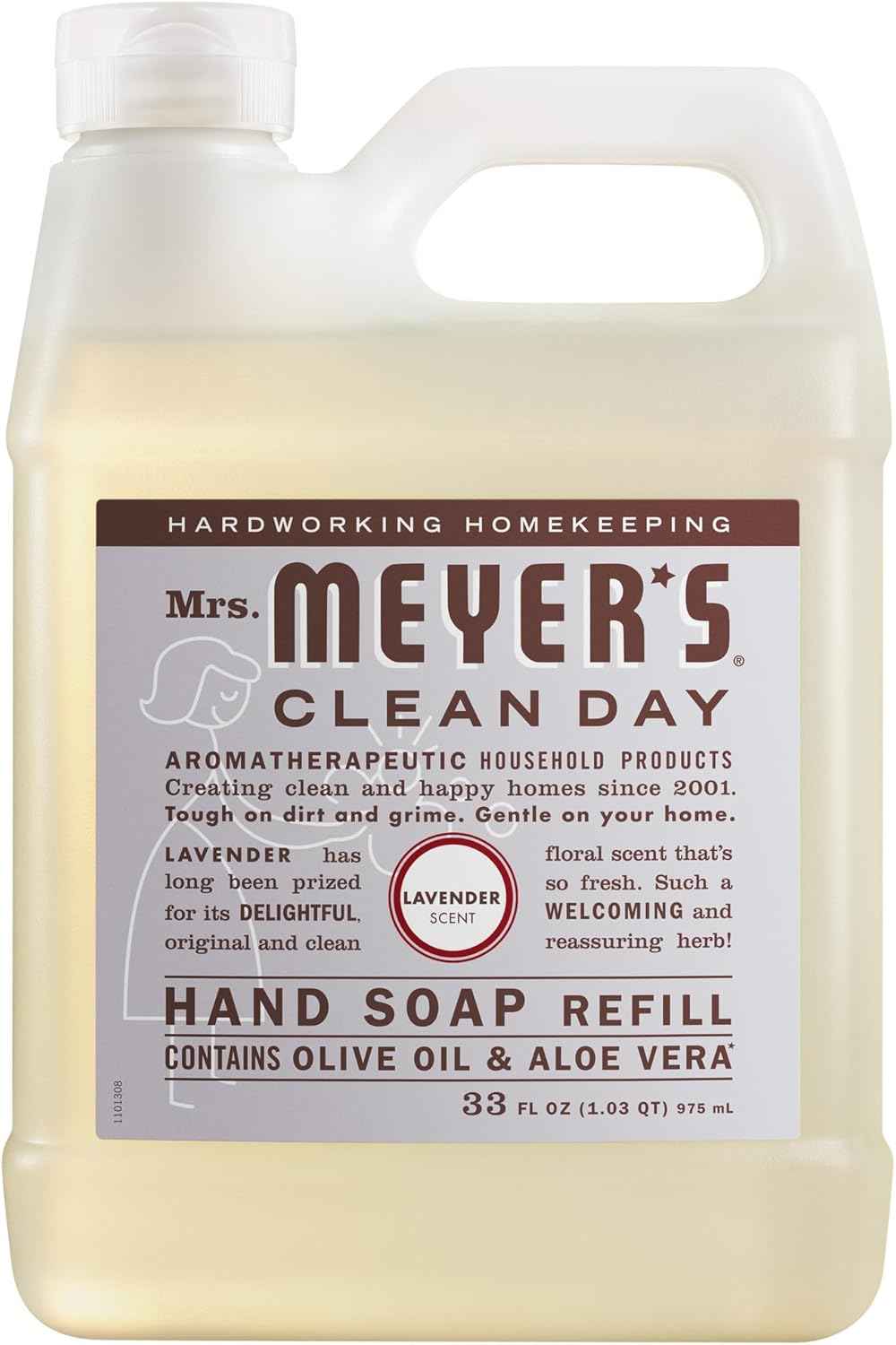 MRS. MEYER'S CLEAN DAY Hand Soap Refill, 33 Fl Oz Bottle