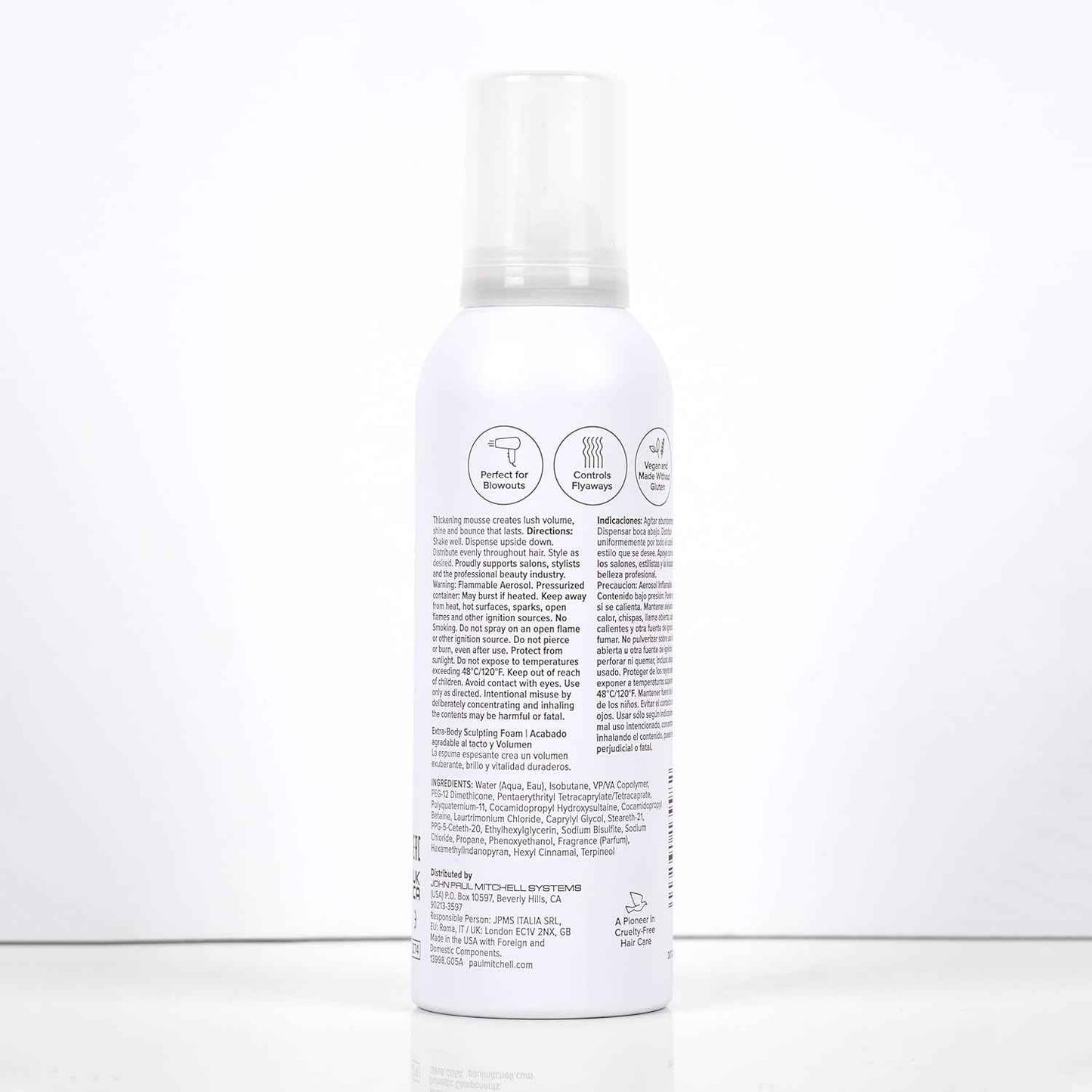 Paul Mitchell Extra-Body Sculpting Foam, Adds Fullness, Touchable Finish, For Fine Hair