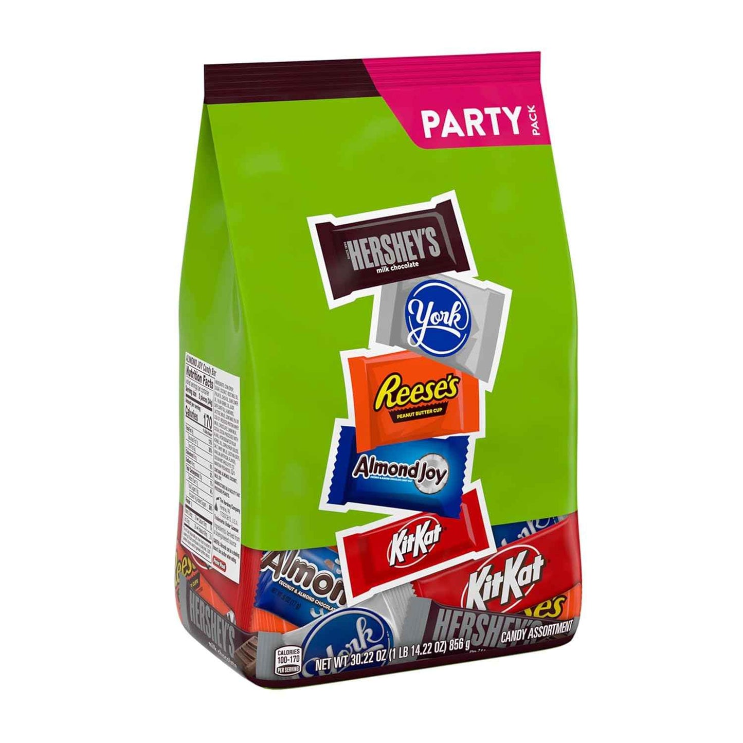 HERSHEY'S Assorted Chocolate Flavored Candy Party Pack, 30.22 oz, 1.96 Pounds
