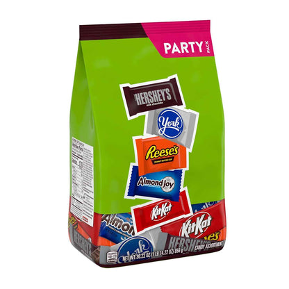 HERSHEY'S Assorted Chocolate Flavored Candy Party Pack, 30.22 oz, 1.96 Pounds