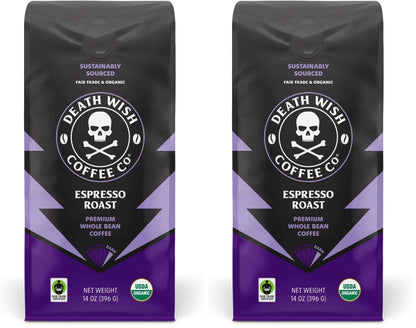 Death Wish Coffee, Organic and Fair Trade Whole Bean Coffee