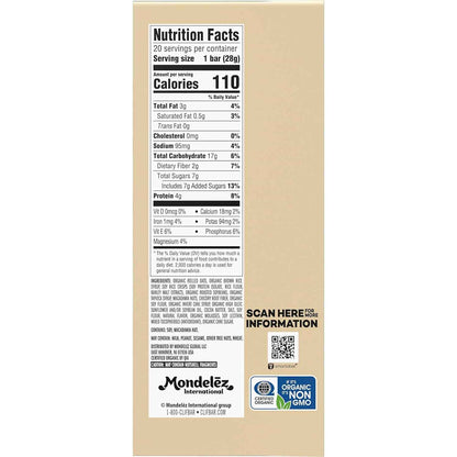CLIF BAR Minis - White Chocolate Macadamia Nut Flavor - Made with Organic Oats - 4g Protein - Non-GMO - Plant Based - Snack-Size Energy Bars - 0.99 oz