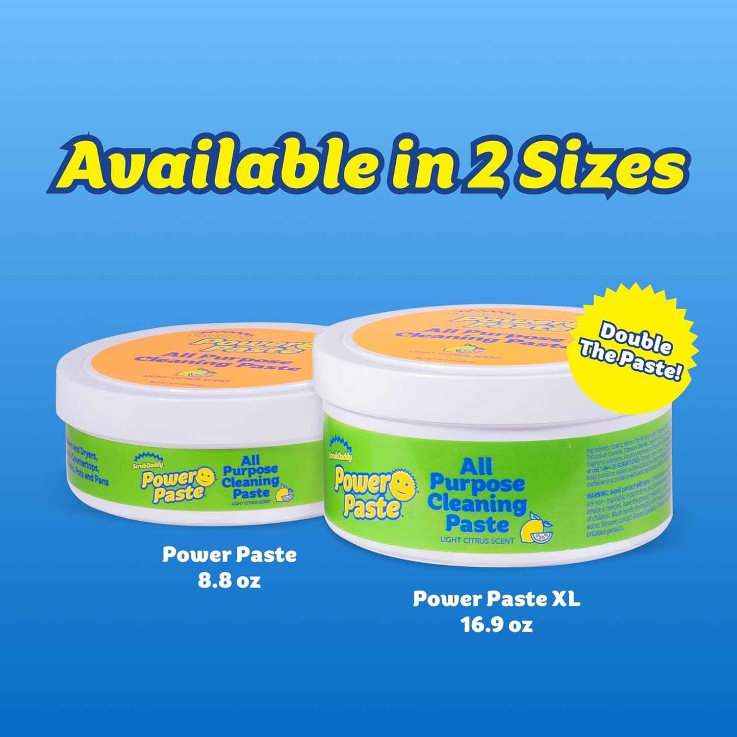 Scrub Sponges & PowerPaste XL Value Pack - 4 Scrub Mommy Multipurpose Dish Sponges & PowerPaste XL All-Purpose Cleaning Paste - Scratch-Free, Multi-Surface Household Cleaning Supplies Kit (5ct)