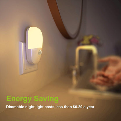 MAZ-TEK_Plug_in_Motion_Sensor_Dimmable_Night_Light,_Soft_Warm_White_LED_Nightlight_with_Dusk_to_Dawn_Motion_Sensor,_Adjustable_Brightness_for_Bedroom,_Bathroom,_Kitchen,_Hallway,_Stairs,2_Pack