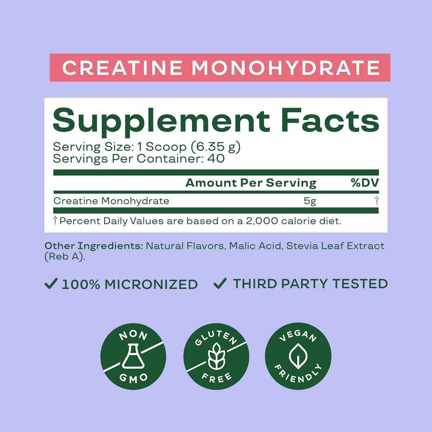 Bloom Nutrition Creatine Monohydrate Powder, 5g Micronized Creatine per Serving, Supports Muscle Recovery, Strength, Endurance, Pre or Post Workout, Gluten Free, Non GMO