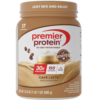 Premier Protein Powder, 30g Protein, No Added Sugar, 100% Whey Protein, Keto Friendly, Soy & Gluten Free