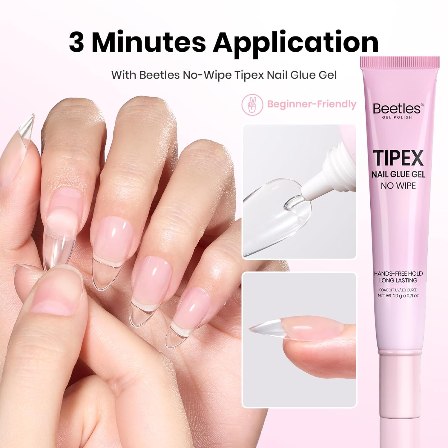 Beetles_20g_Tipex_Nail_Glue_Gel,_No_Wipe_&_No-Need-to-Hold,_Designed_for_Tipex_Instant_Apex_Nail_Tips,_Flat-Nail_Friendly,_DIY_&_Salon_Use,_UV/LED_Cured