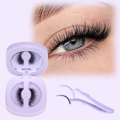 ALICE Magnetic Eyelashes Natural Look Magnetic Lashes Kit with Magnetic Lash Applicator Wispy Cat Eye lashes Reusable Magnetic Eyelashes Kit No Glue or Eyeliner, black