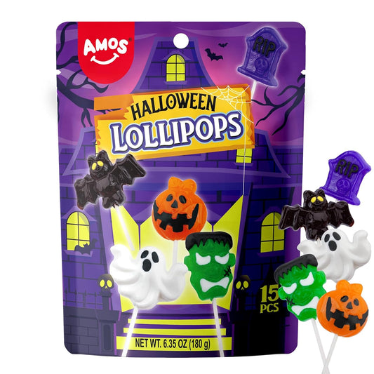 Amos_Halloween_Candy_Lollipops,_15ct_Individually_Wrapped_Monster_Variety_Suckers_–_Fun_Trick-or-Treat_Goodie_Bag_&_Party_Favor_Candy