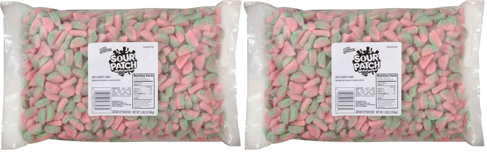 SOUR PATCH KIDS Watermelon Soft & Chewy Candy, 80 oz Bag