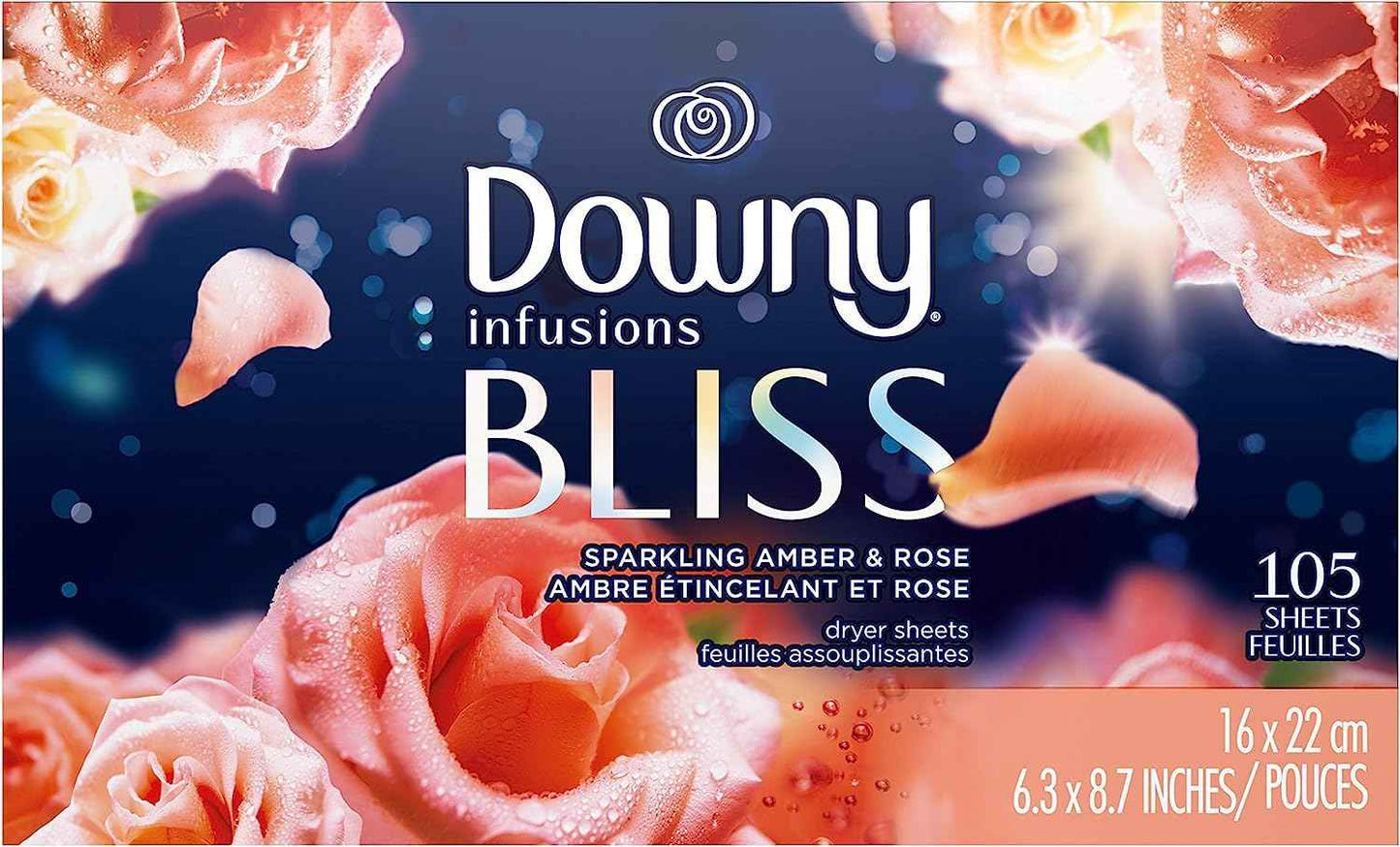 Downy CALM, Mega Dryer Sheets, Laundry Fabric Softener, Lavender and Vanilla Bean