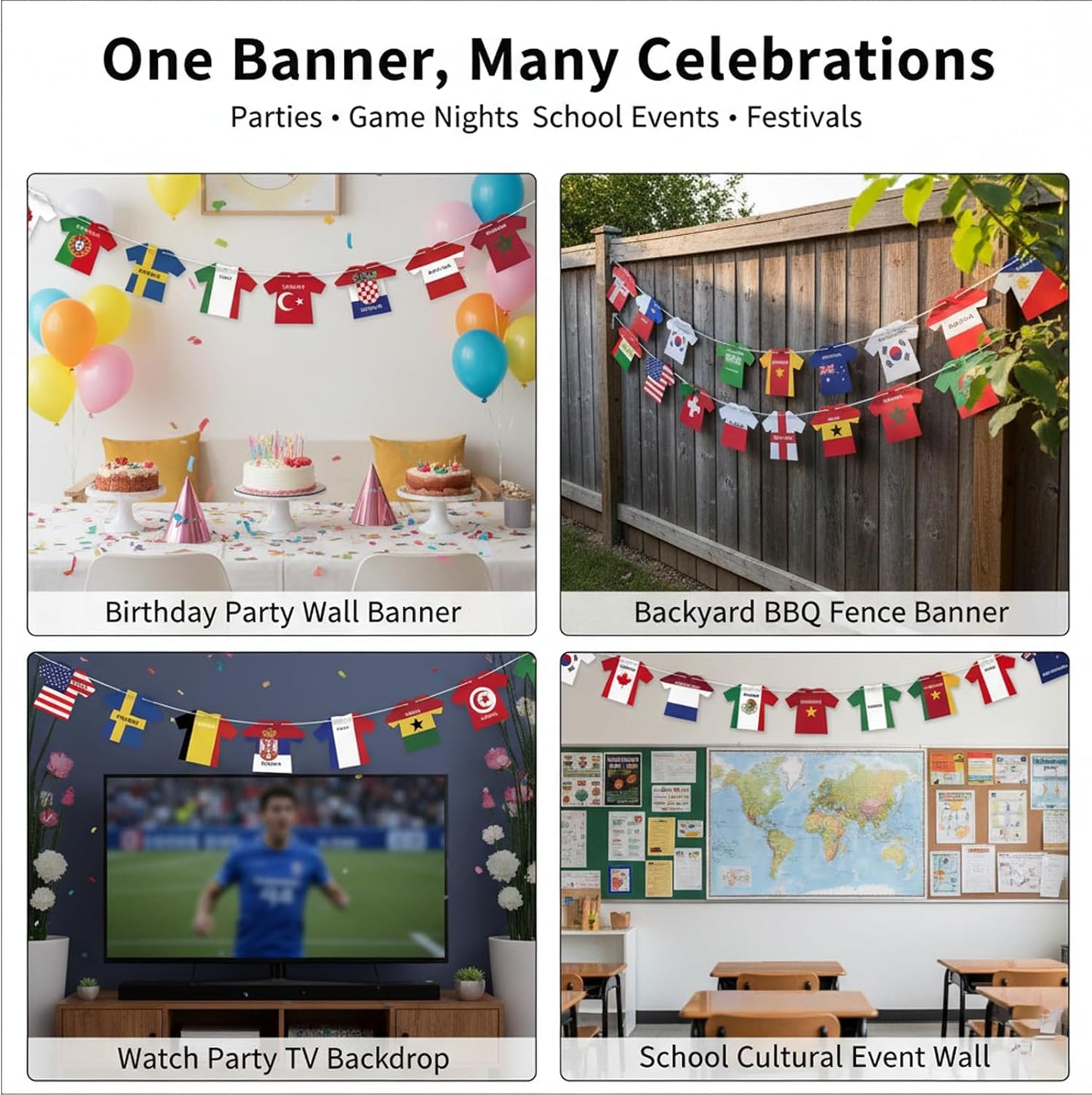 2026_World_Cup_Soccer_Jersey_Flag_Bunting_Banner_50_Pcs_International_Country_String_Flags_Garland_Merchandise_for_Sports_Themed_Parties_Olympic_Celebrations_Decorations(Not_among_the_top_48_teams）