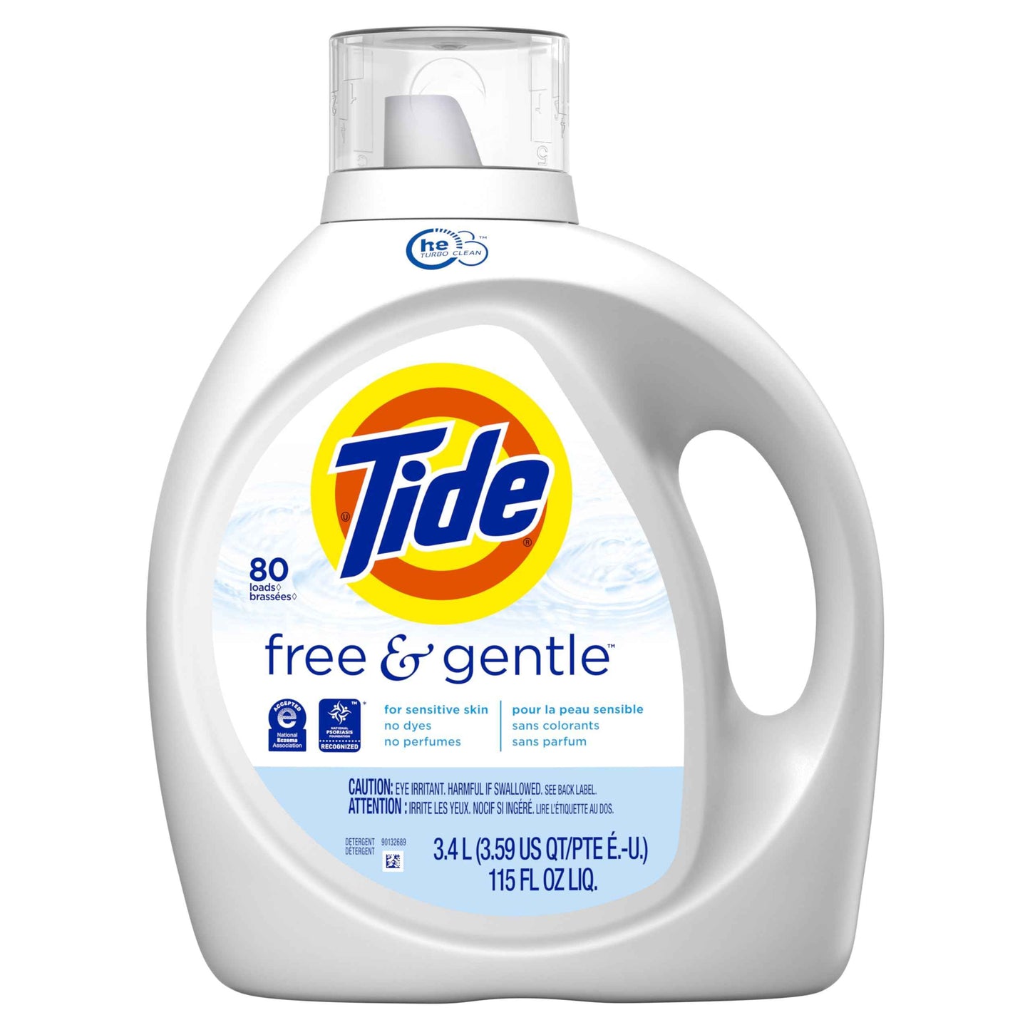 Tide Free & Gentle Liquid Laundry Detergent, Tide Laundry Detergent, Clean Laundry Detergent