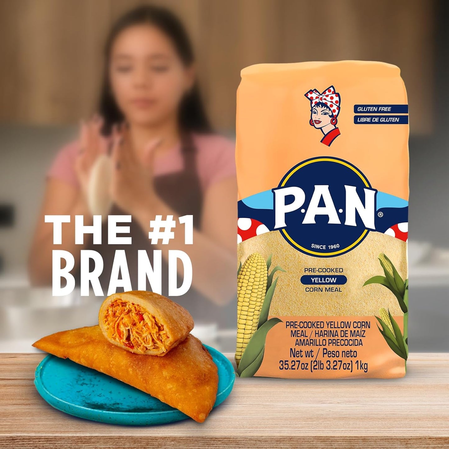 P.A.N._Yellow_Corn_Meal_–_Pre-cooked_Gluten_Free_and_Kosher_Flour_for_Arepas_(2.2_lb/Pack_of_1)