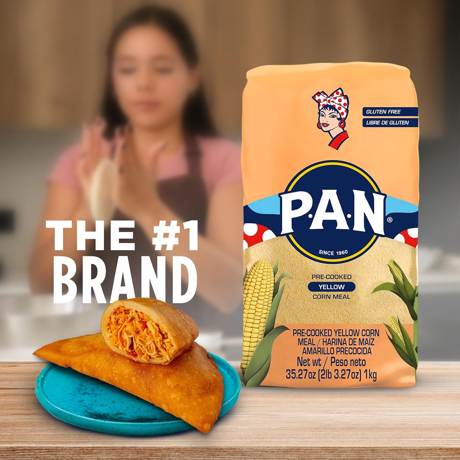 P.A.N._Yellow_Corn_Meal_–_Pre-cooked_Gluten_Free_and_Kosher_Flour_for_Arepas_(2.2_lb/Pack_of_1)