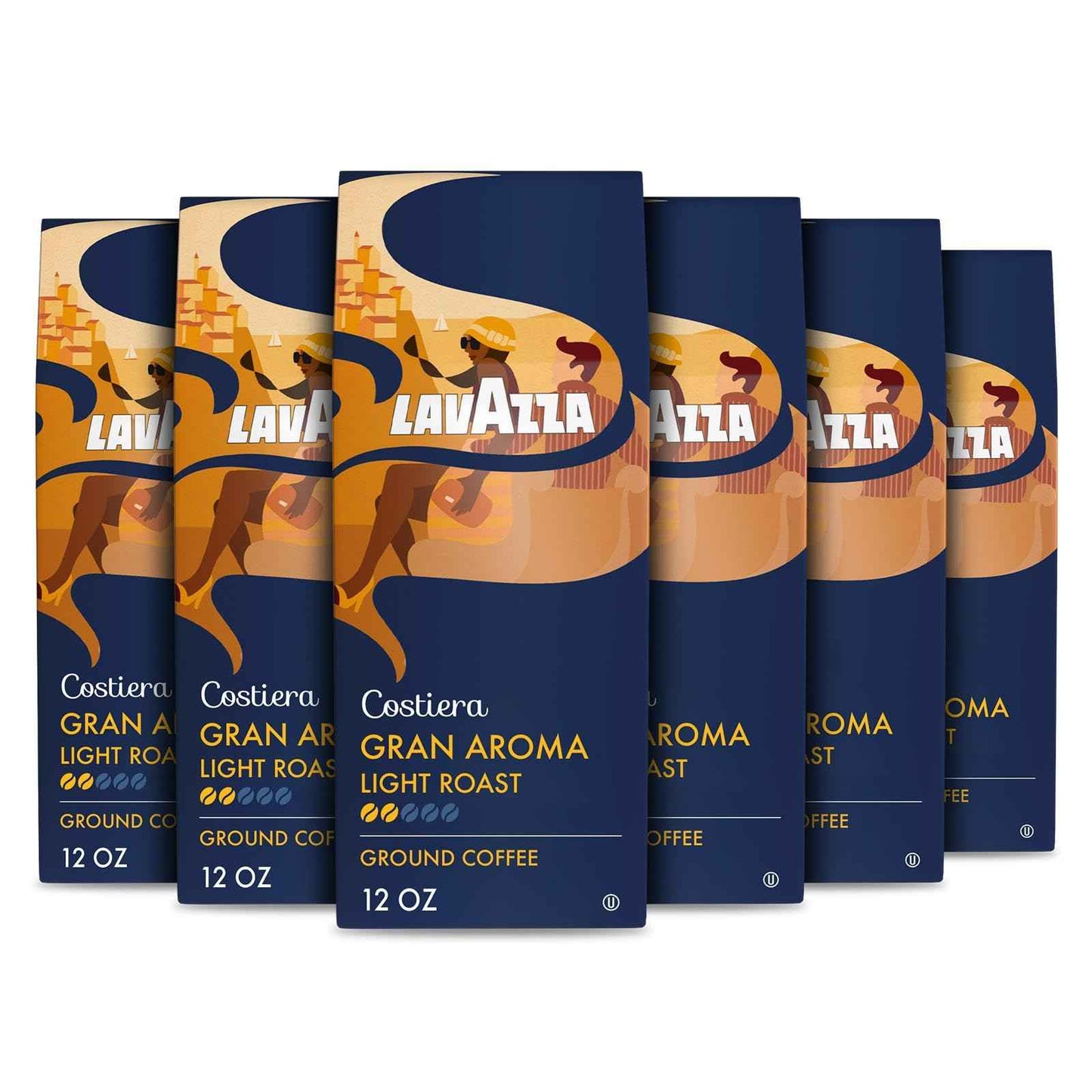 Lavazza Ground Coffee, Light Roast, Smooth and Aromatic Taste, Intensity 2/5, 100% Arabica, Ideal for Drip Brewers