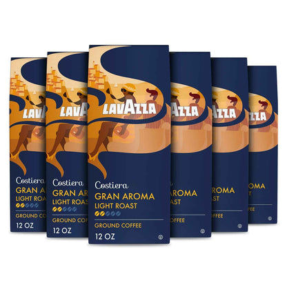 Lavazza Ground Coffee, Light Roast, Smooth and Aromatic Taste, Intensity 2/5, 100% Arabica, Ideal for Drip Brewers